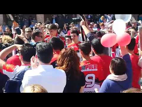 Ascenso del Balonmano  Nava Viveros Herol a ASOBAL. Celebración en Nava Asunción  28/4/2019