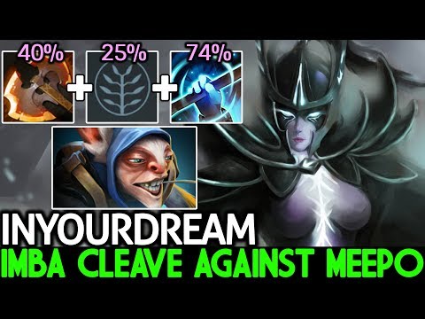 Inyourdream [Phantom Assassin] Imba Cleave DMG Against Meepo Cancer Build 7.21 Dota 2