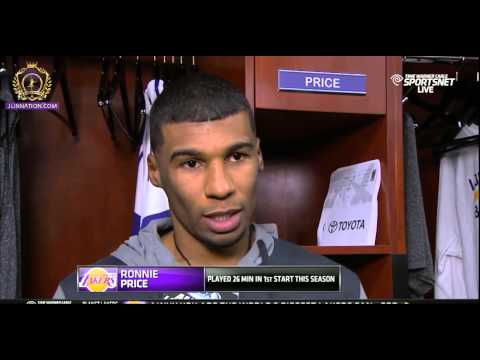 Ronnie Price post agme interview - Lakers vs Pelicans