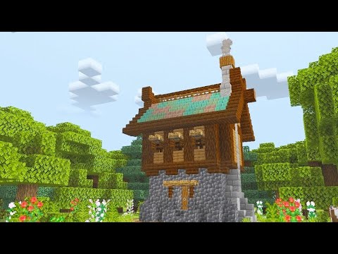 Как построить дом Викинга в Майнкрафт! [Туториал.1.17]