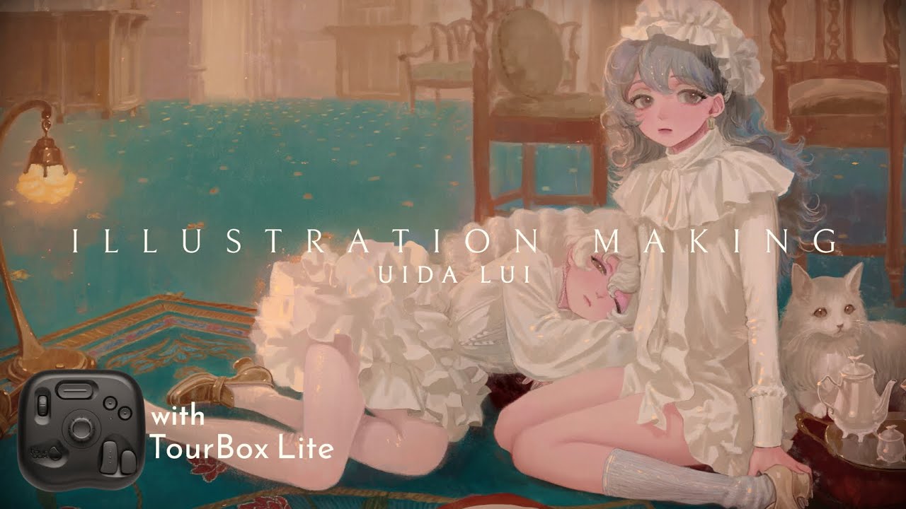 【TourBox Lite】片手デバイスTourBox Liteを使ったイラストメイキング【Speed Painting】
