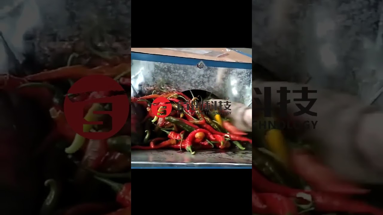 Chili Stem Cutting Removing Machine