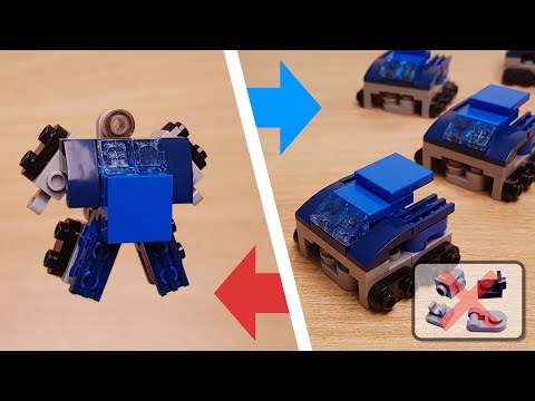 Mini LEGO brick Cute Hover Tank transformer robot - HoverBoo #LEGO #MOC #レゴ #レゴ変形ロボ #レゴ作り方