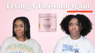 Another Twist Out Attempt | Donna's Receipt Extra Creamy Hair Cream  🩷
