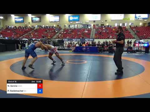2018 Marine Corps US Open/Senior Men's Freestyle 86 Rnd Of 16 - Noe Garcia (Road) Vs. Paul Rademac