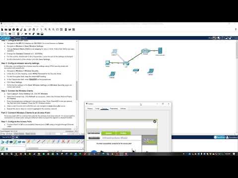 CCNA2-SRWEv7 - Lab 13.1.10 Packet Tracer - Configure a Wireless Network
