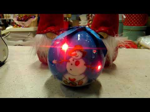 Bombka led migająca Bałwanek Anielskie Dekoracje