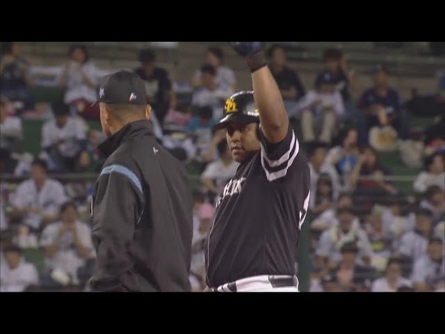 【3回表】ホークス・デスパイネ フェンス直撃の2ベースヒットで貴重な追加点!! 2019/10/10 パーソル CS パ final L-H