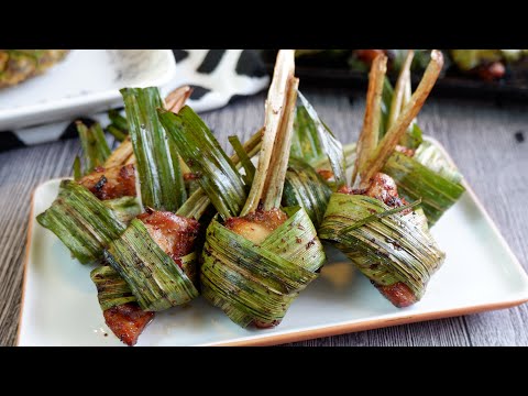 Simplified Way to Wrap • Super Easy Thai Pandan Chicken 香兰鸡 Gai Hor Bai Toey | Thai Chicken Recipe