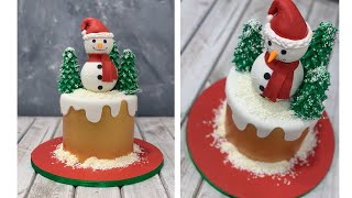 Christmas SnowMan Cake | Frosty the SnowMan Cake