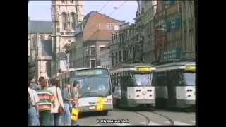 preview picture of video 'Ghent Belgium - Trams and (Trolley)Buses'