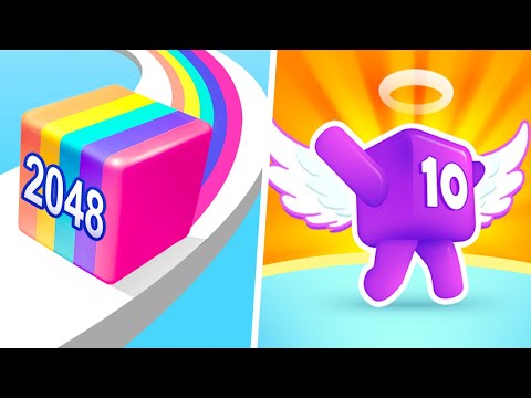 Jelly Run 2048: New Shape vs Level Up Runners - 123456789 Gameplay (Freeplay)