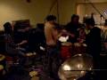 An Albatross recording overdubs  for "The Family Album" Feb. 2008