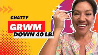 Update: Down 40 pounds on Bright Line Eating (version 2)! Get ready with me (makeup)