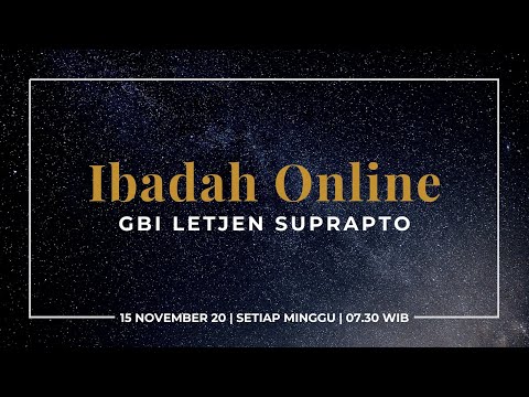 Ibadah Minggu 15 November 2020 | Pdt. Dr. Ir. Niko Njotorahardjo | Khotbah disertai Perjamuan Kudus