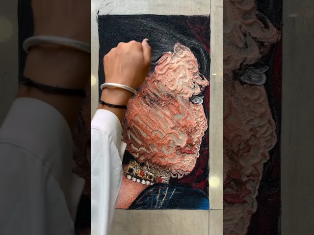 Portrait rangoli | student work