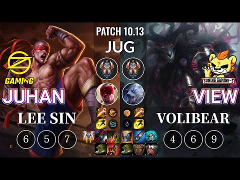 OZ Juhan Lee Sin vs SG-S View Volibear Jungle - KR Patch 10.13