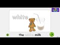 How To Learn Color For Kids Starfall Lear Colors White Color Learning English For Kids