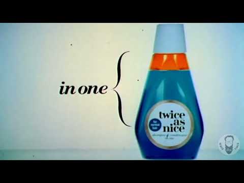 VINTAGE 196os SHORT AD FOR TWICE AS NICE HAIR SHAMPOO & CONDITIONER