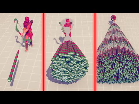 EVOLUTION OF SNAKE ARCHER GOD - Totally Accurate Battle Simulator TABS