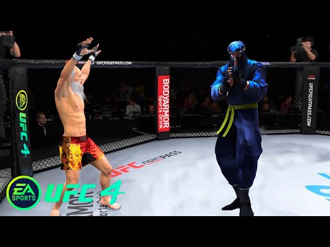 UFC4 Old Bruce Lee vs Ninja Lotus EA Sports UFC 4