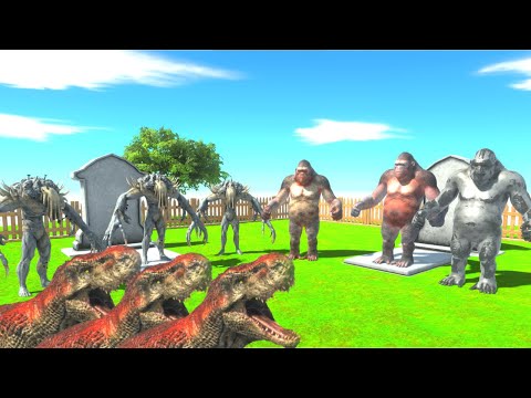 X3 PRIMATES VS X3 INFERNALS VS X3 CARNIVORE DINOS  - ANIMAL REVOLT BATTLE SIMULATOR
