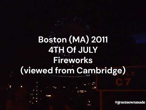 Old Memories: Boston (MA) 2011 4TH of JULY POPS Fireworks Spectacular - viewed from Cambridge