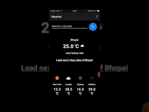 Weather app using Kotlin