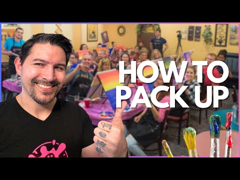Paint Party Tutorial - How To Pack Up After A Paint Party