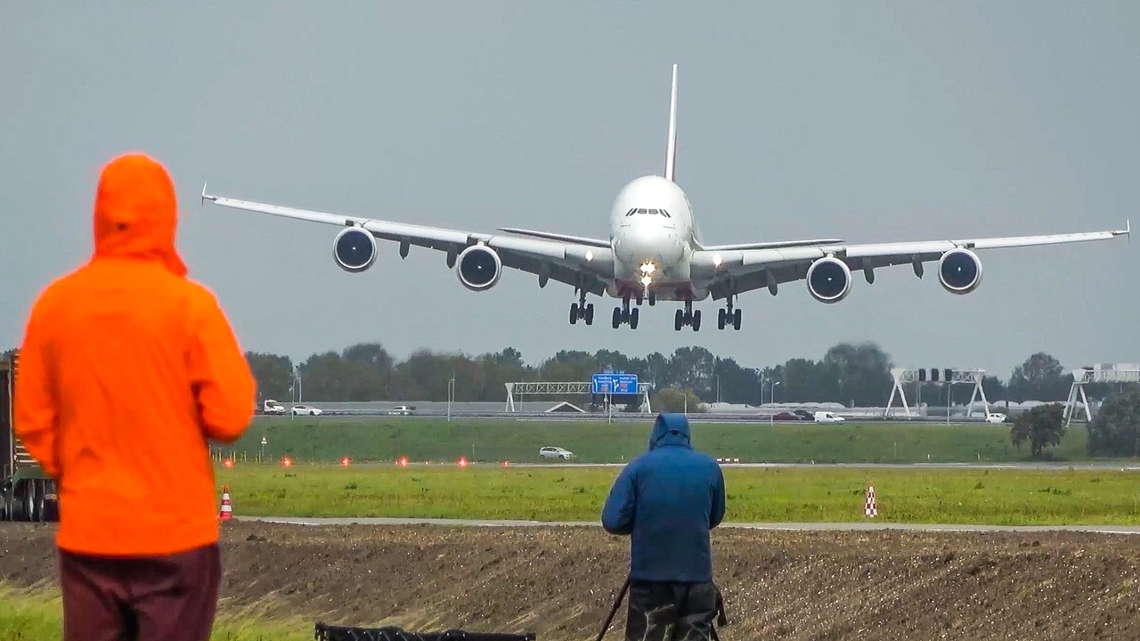 60 MINUTES PURE AVIATION - AIRBUS A380 LANDING, Boeing 747 ... (4K)