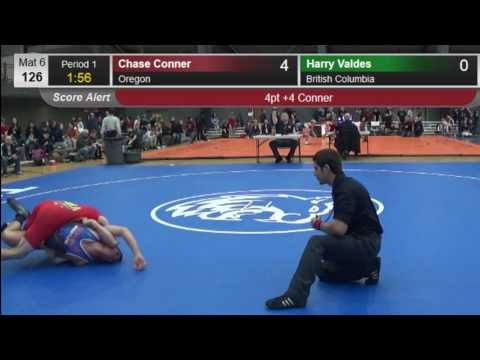 659 Junior 126 Mat 6 Chase Conner Oregon Harry Valdes British Columbia 2115239009