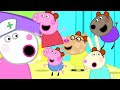 Peppa Pig Five Little Monkeys Jumping On The Bed Nursery Rhymes Kids Songs