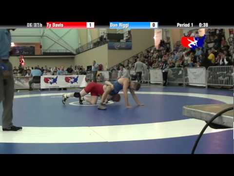 University Nat`ls FS  63 KG / 138.75 lbs: Ty Davis vs. Dan Riggi