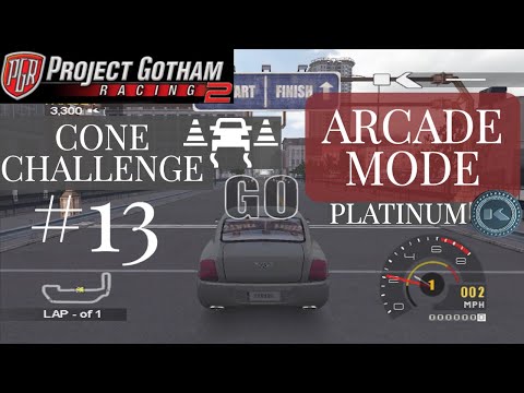 Project Gotham Racing 2 Arcade Mode Platinum  |  Let's Play  |  Cone Challenge #13
