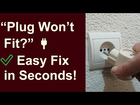 Fix Plug Not Fitting in Socket | Simple Solution for Thick Plug Pins 🔌⚡