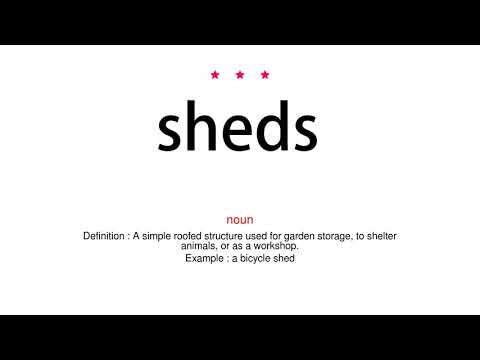 How to pronounce sheds - Vocab Today