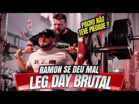 RAMON SE DEU MAL, LEG DAY BRUTAL - PACHO NÃO TEVE PIEDADE !!!