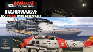 MSFS 2024 | Miltech MH60T | Key Bindings and How to Install 50 Free Custom Missions!!!