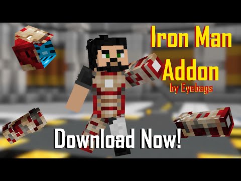Get Rid of Eyebags in Minecraft - Iron Man Mod (MCPE)!