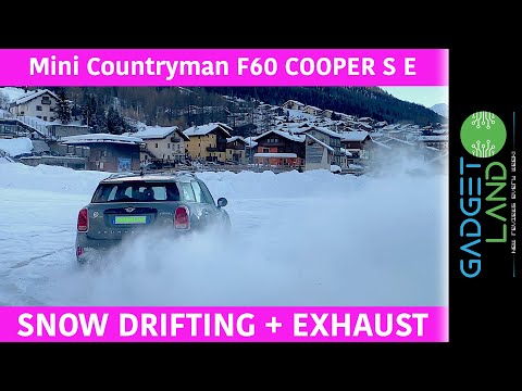 Mini Countryman F60 COOPER SE Hybrid | STRAIGHT PIPE Supersprint EXHAUST snow drifting | All4