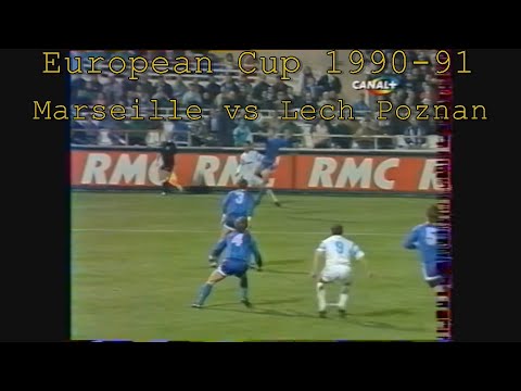 Marseille - Lech Poznan (European Cup 1990-91, second round)