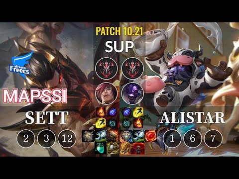 AF MapSSi Sett vs Alistar Sup - KR Patch 10.21
