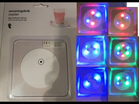 Podstawka świecąca led pod drinki drink kuchnia bar klub impreza party time zabawa domówka light