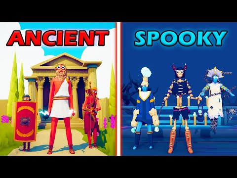 ANCIENT TEAM vs SPOOKY TEAM - Totally Accurate Battle Simulator | TABS