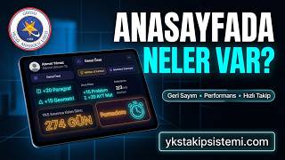 YKS Takip Sistemi: Anasayfada Neler Var? (Tüm Özellikler)