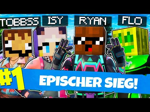 FORTNITE mit FLO, ISY, TOBBSS & RYAN ist ZU LUSTIG