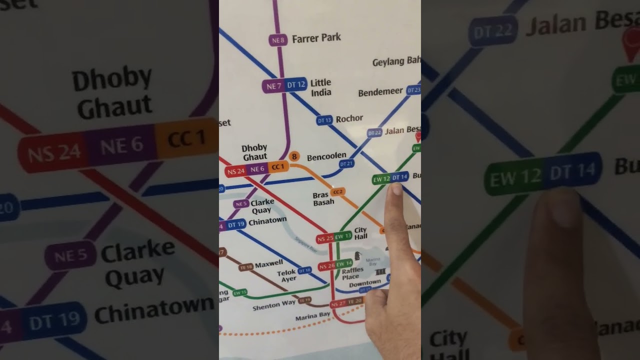 Singapore MRT Map 🗺️ #viral #travel #love #tiktok #singapore