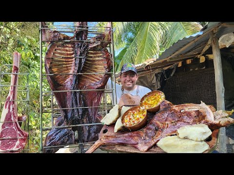📌CARNERO ASADO en estaca y SALSA CRIOLLA - Receta de CORDERO a la estaca ❤️
