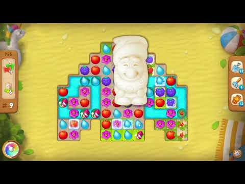 Gardenscapes 755 Level - 18 moves - NO BooSTERS