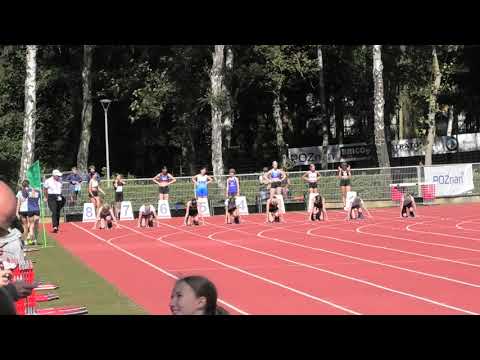 100m kobiet U16 bieg 7 - Poznań 20220903